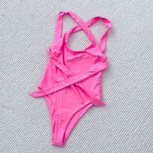 NWT (XS) TIGER MIST swimsuit one piece bodysuit BARBIE Brazilian bikini thong